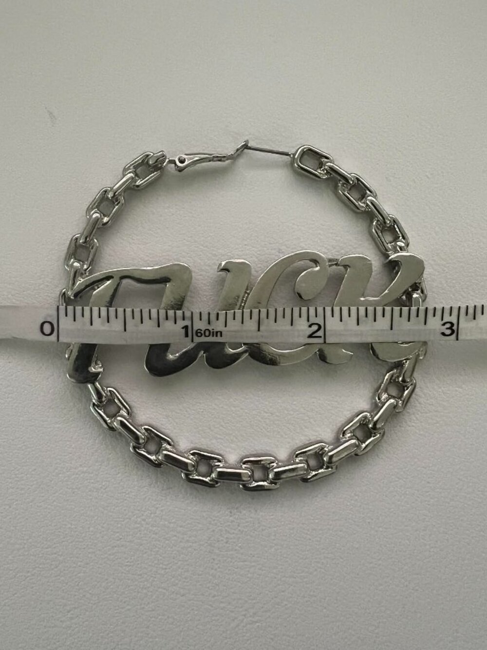 F*ck chain hoop earrings - Picture 3 of 3